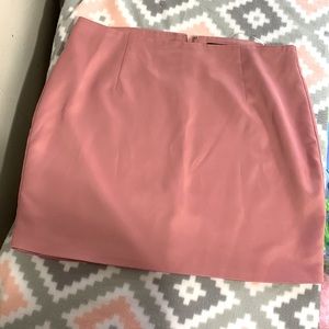 Satan pink mini skirt